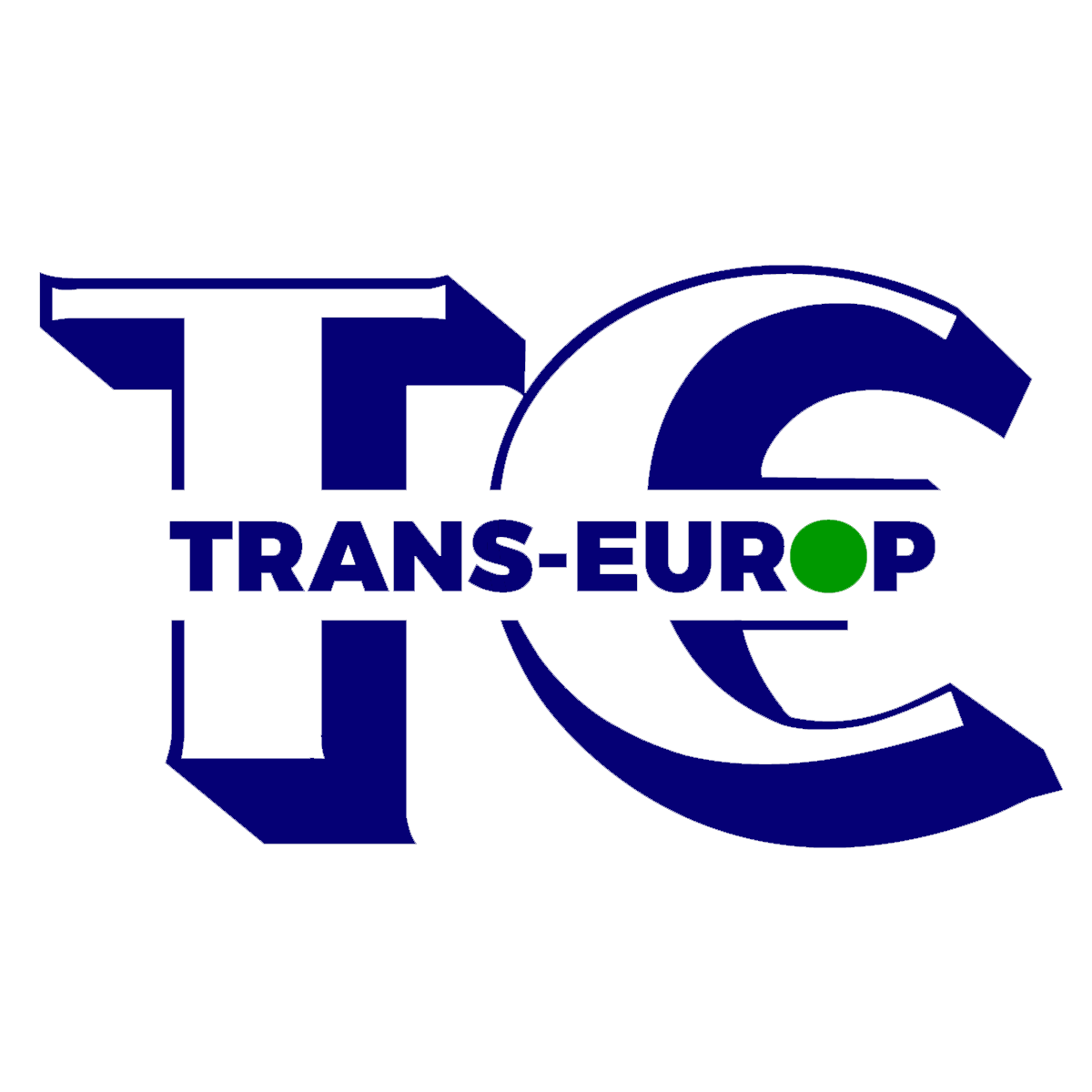 Trans Europ logo blauw met groen